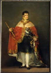 Portret van koning Ferdinand VII (1784-1833) in koninklijk kostuum