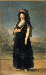 Koningin Maria Luisa ... (schilderij op doek)
