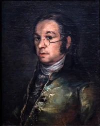 Zelfportret met bril, circa 1800 (olieverf op doek)
