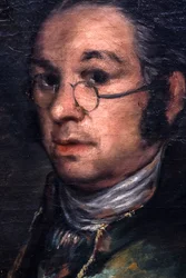 Zelfportret met bril, circa 1800 (olieverf op doek)