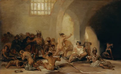 Het gekkenhuis, ca.1794 (olieverf op paneel)