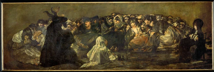 Heksen sabbat (schilderij op doek)
