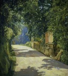 EL HORREO Y EL CARRO - 1944 - 100X90 CM