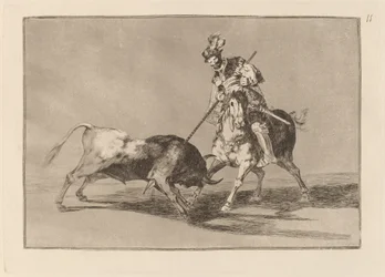 El Cid Campeador lanceando otro toro