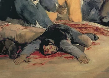 Executie van de verdedigers van Madrid, 3 mei 1808 (detail)