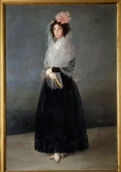 Portret van de gravin del Carpio, markiezin de la Solana (1757-1795). Schilderij van Francisco de Goya (1746-1828), 18e eeuw. Zon. 1,81 x 1,22 m