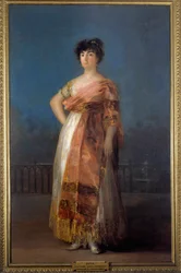Portret van de actrice Maria del Rosario Fernandez (La Tirana)