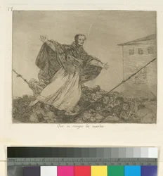Que se rompe la cuerda (Moge het touw breken), Plaat 77 uit Los Desastres de la Guerra (De Rampen van de Oorlog), na 1814-15, gepubliceerd 1863