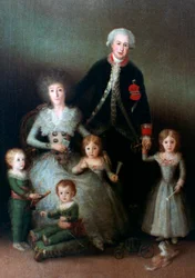 De hertog van Osuna en zijn familie