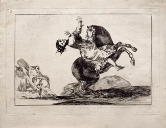 De Paardenontvoerder uit de serie Los Disparates Follies, 1815-1819