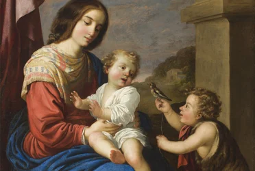 Madonna en Kind met de jonge Sint Jan, 1658 (detail)