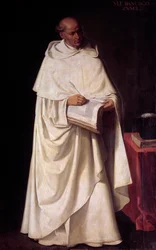 Portret van Francisco Zumel (circa 1540-1607), Spaanse religieus van de Orde van Merci en theoloog