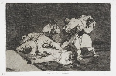 Hetzelfde (Será lo mismo) uit de serie Rampen van de Oorlog (Desastres de la Guerra)