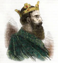 Portret van de Byzantijnse keizer Leo III de Isauriër of de Syriër (680-741), tekening uit 