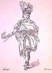 Opera Kostuum, uit de Menus Plaisirs Collectie, facsimile door A. Guillaumot Fils