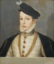 Portret van koning Karel IX van Frankrijk