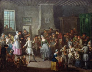 Interieur van een taverne