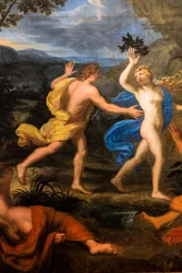 Apollo die Daphne achtervolgt