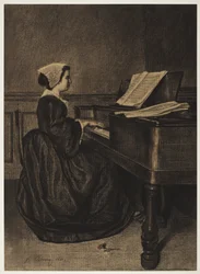 Vrouw bij het Spinet