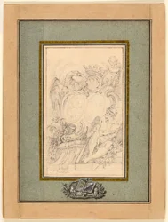 Wapenboekplaat voor Crozat, Baron de Thiers