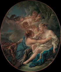 Jupiter, vermomd als Diana, en Callisto