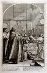 Gravure door Francois Chauveau 1680 