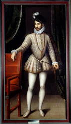 Portret van Karel IX (1550-1574) koning van Frankrijk