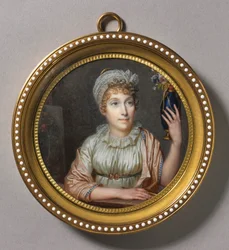 Portret van Anne Vallayer-Coster, 1804