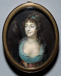 Portret van juffrouw Marie-Anne Adelaide Le Normand, ca. 1793