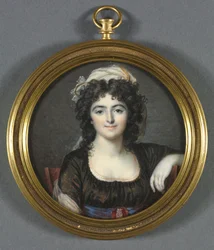 Portret van een Vrouw in een Bruine Jurk, 1795
