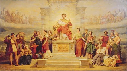 Allegorie van de Stad Parijs, studie voor de decoratie van het Hotel de Ville, 1842