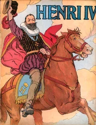Koning Hendrik IV (1553-1610) (koning van Frankrijk Hendrik IV) Illustratie door François-Édouard Zier (1856-1924) in 