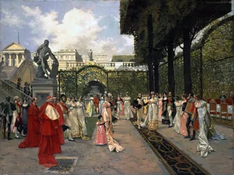 Napoleon I en de koning van Rome in Saint-Cloud in 1811, 1896