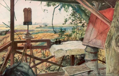 Observatiepost van Generaal Mangin, 18 juli 1918, Villers-Cotterets, Aisne, Frankrijk, 1926