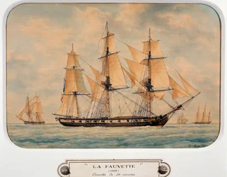 De korvet Fauvette, Frankrijk
