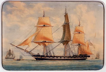 De korvet La Favorita, Frankrijk