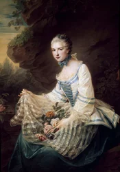 Portret van Louise Elisabeth de Maille Karman, Markiezin van Soran