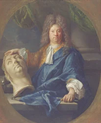Portret van Antoine Coysevox, 1701