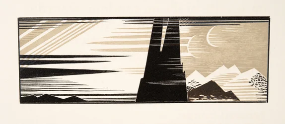 Grafische illustratie uit Prométhée Enchaîné van Aeschylus, uitgegeven 1941