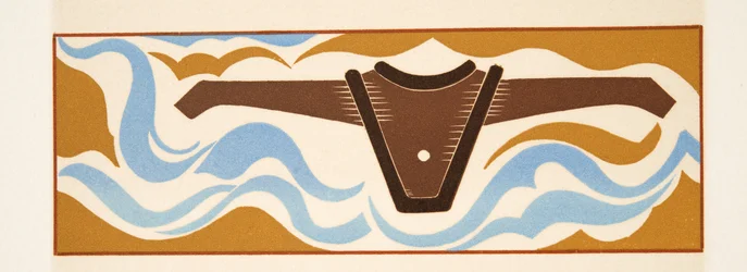 Grafische illustratie uit Prométhée Enchaîné door Aeschylus, uitgegeven 1941