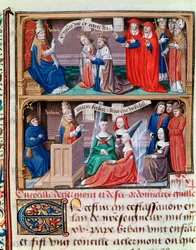 Concilie van Clermont (1095): prediking van de Eerste Kruistocht door Urbanus II - excommunicatie door paus Urbanus II van Filips I, koning van Frankrijk, en Bertrada van Montfort in 1095 - paus Urbanus III spreekt vier jonge vrouwen toe