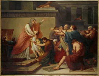 Jozef herkend door zijn broers (schilderij op doek)
