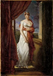 Portret van Madame Tallien, geboren Cabarrus, prinses van Caraman - Chimay (1773-1835) Schilderij door Francois Gerard (1770-1837) 1804