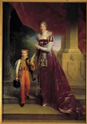 Portret van Marie-Amelie de Bourbon, Prinses van de Twee Siciliën, Hertogin van Orleans (toekomstige Koningin Marie-Amelie)