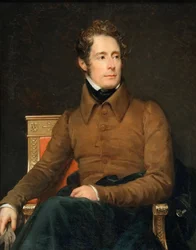 Portret van Alphonse-Marie-Louis de Prat de Lamartine