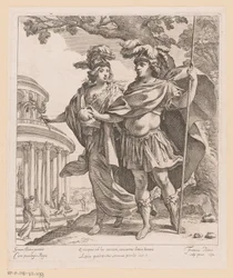 Minerva toont Lodewijk XIII de tempel van de glorie