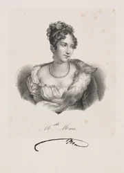 Portret van juffrouw Mars (pseudoniem van Anne Françoise Hyppolyte Boutet Salvetat)