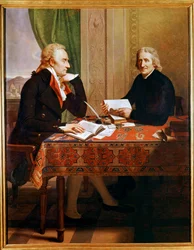 Vittorio Alfieri met abt Tommaso Galuso (schilderij)