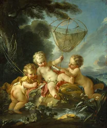 Putti als Visser