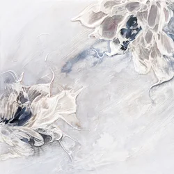 Abstracte witte bloemen